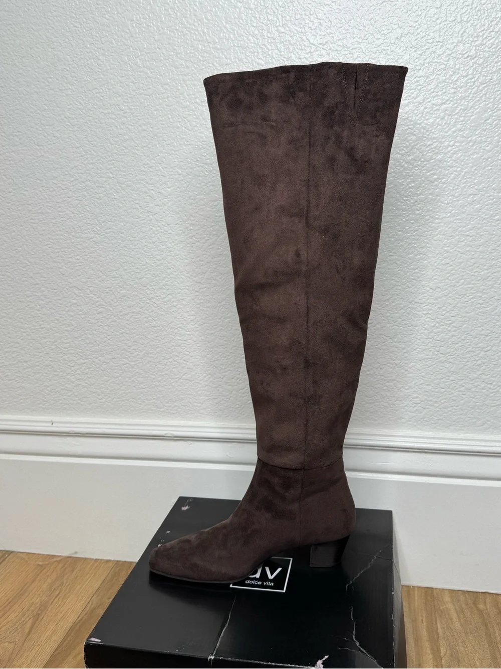 NWT Womens Dolce Vita Knee-High Suede Boot - Brown